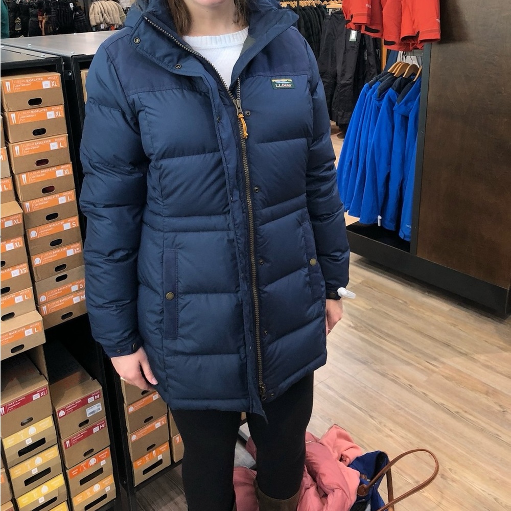 LL Bean down coat